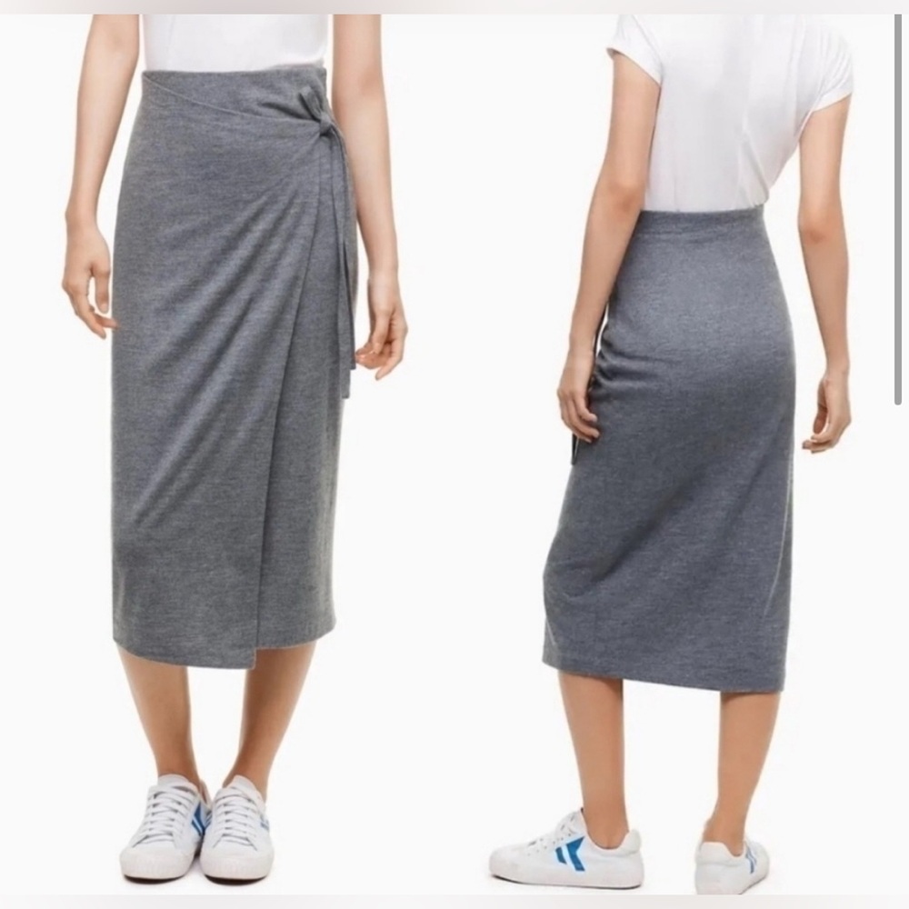The Group BABATON Aritzia 100% wool wrap pencil skirt